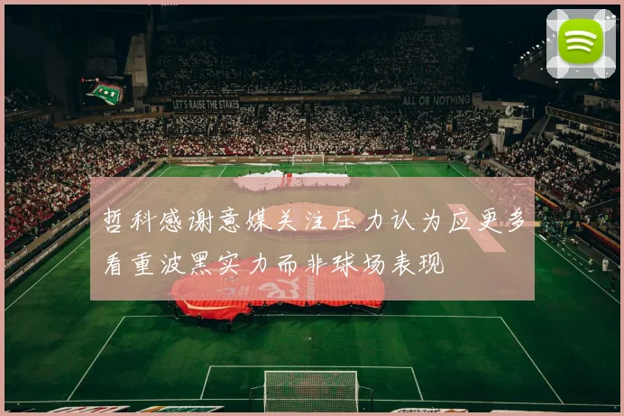 哲科感谢意媒关注压力认为应更多看重波黑实力而非球场表现